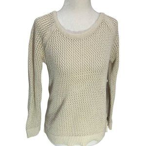 Scotch & Soda 100% Cotton Beige Raglan Sleeve Sweater S
